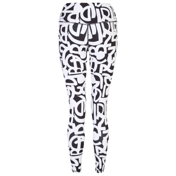 Dare 2B Dam/Kvinnor Influential Graffiti Leggings 18 UK Svart Black/White 18 UK