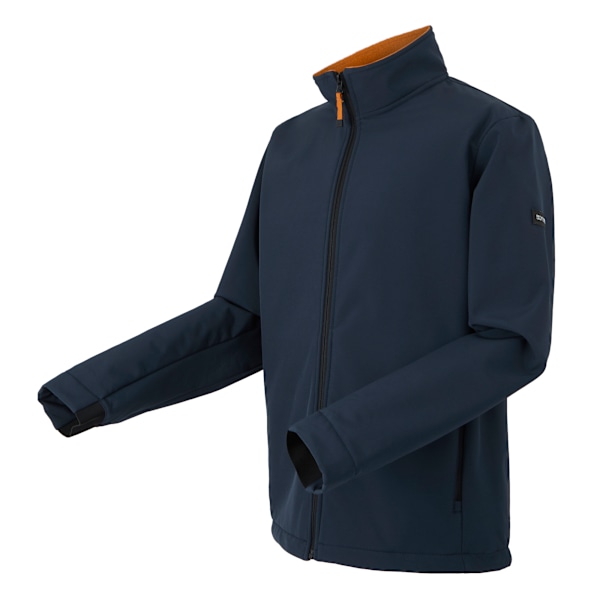 Regatta Herr Dendrick Soft Shell Jacka S Askgrå/Röd Ocker Ash/Red Ochre S