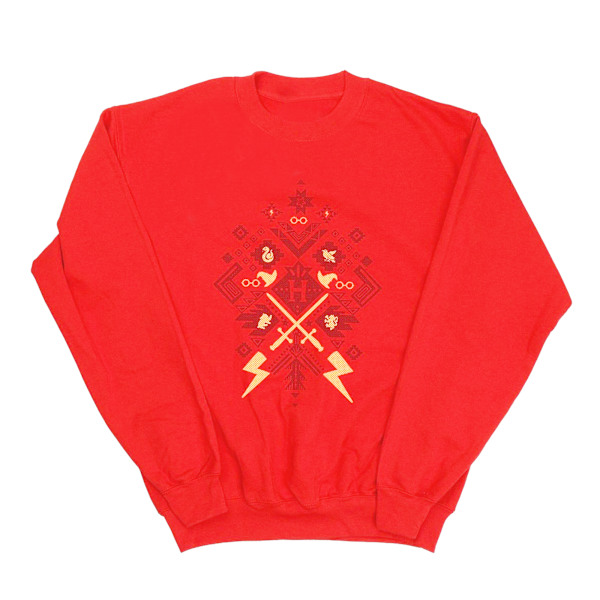 Harry Potter Jul Fair Isle Sweatshirt M Röd Red M
