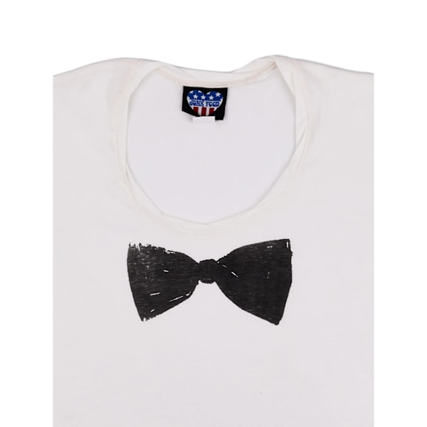 Womens/Ladies Bow T-Shirt S Svart Black S