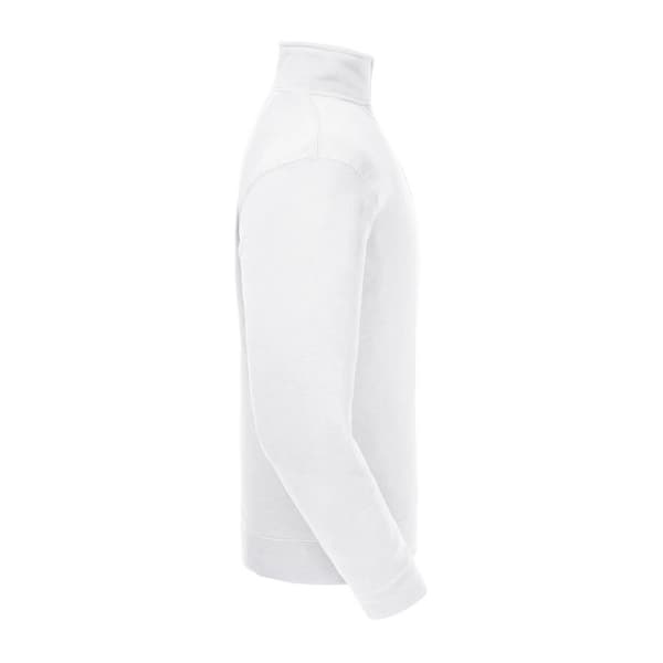 Russell Herr Authentic Zip Neck Sweatshirt S Vit White S