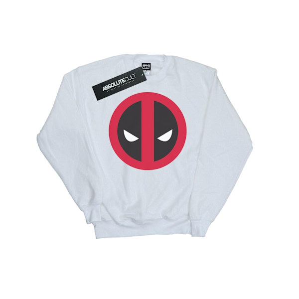 Marvel Deadpool Stor Logotyp Sweatshirt XL Vit White XL