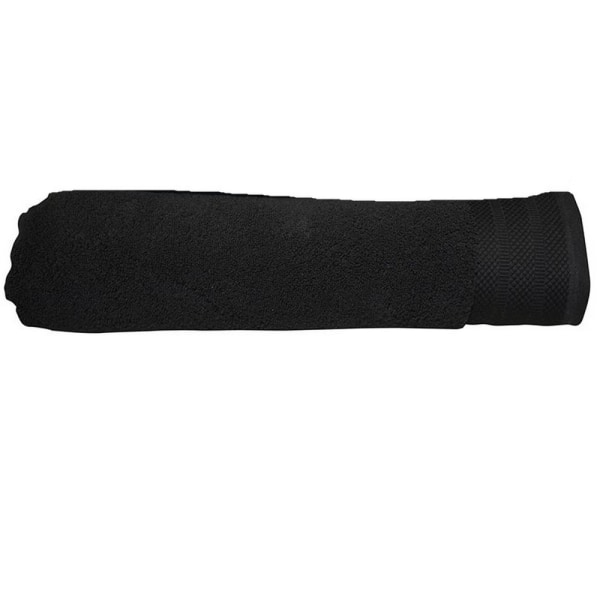 A&R Handdukar Pure Luxe Badhandduk One Size Pure Black Pure Black One Size