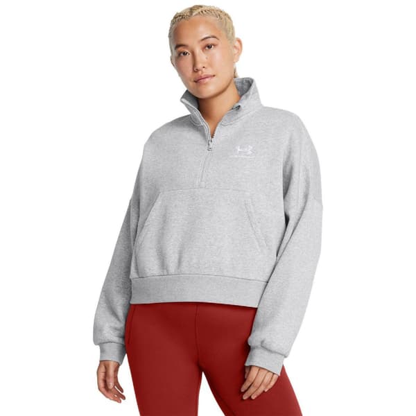 Under Armour Dam Icon Icon Half Zip Oversized Fleece Grey 8 UK - 10 UK