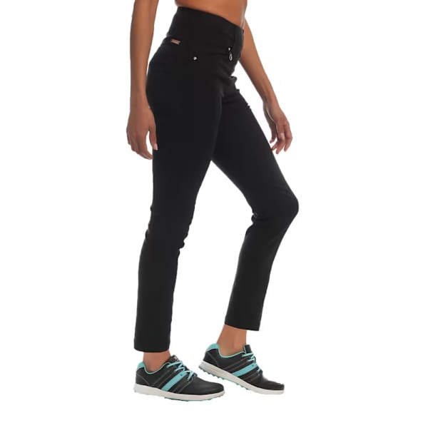 Island Green Kvinnors/Damers Snabbtorkande Stretchbyxor 10 UK S Svart Black 10 UK S