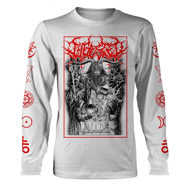 Ingested Unisex Vuxen Krieg Långärmad T-shirt XL Vit White XL