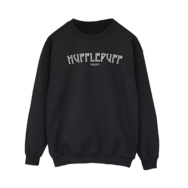 Harry Potter Dam/Kvinnor Hufflepuff Logotyp Sweatshirt L Svart Black L