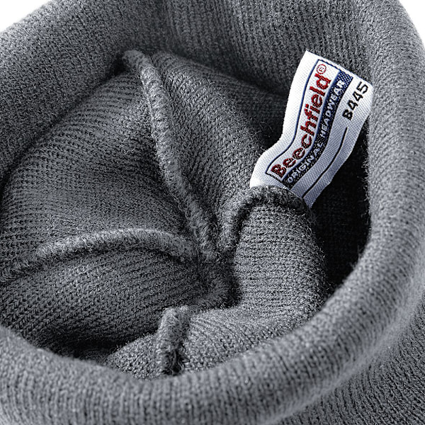 Beechfield Unisex Enfärgad Vintermössa / Huvudbonad (Perfekt för Graphite Grey One Size