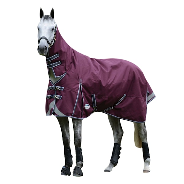 Weatherbeeta Comfitec Plus Dynamic II Combo Neck Midweight Hästtäcke Maroon/Grey/White 4´ 6