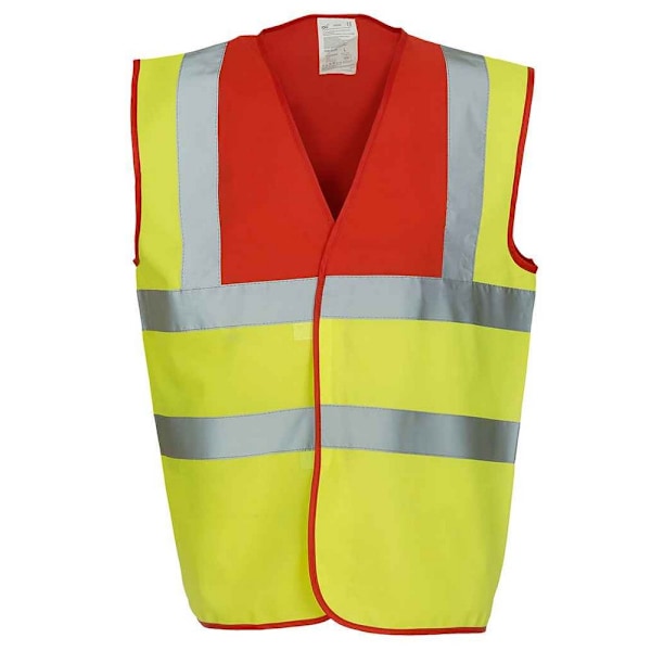 Yoko herr band & brace Hi-Vis väst XXL röd/gul Red/Yellow XXL