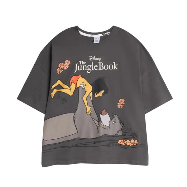 Djungelboken Dam Mowgli och Baloo Kortärmad Lång Pyjamas Multicoloured S
