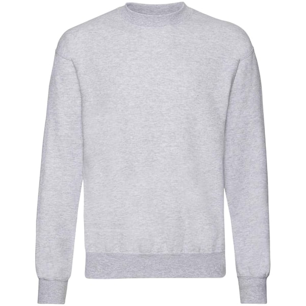 Fruit of the Loom Classic 80/20 Set-in Sweatshirt M Heathe för män Heather Grey M