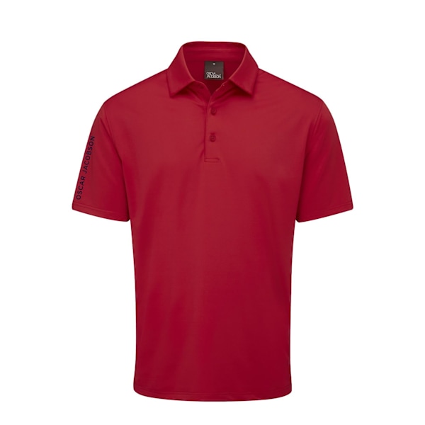 Oscar Jacobson Herr Bullock Pikétröja XL Ruby Ruby XL