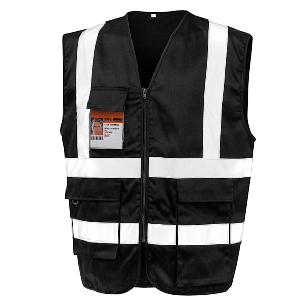 WORK-GUARD by Result Unisex Vuxen Heavy Duty Säkerhetsväst M Bl Black M