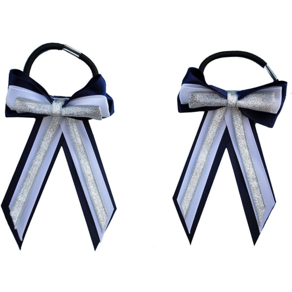 ShowQuest Piggy Bow and Tails (par) En one size Marinblå/Ljusblå/Si Navy/Pale Blue/Silver One Size