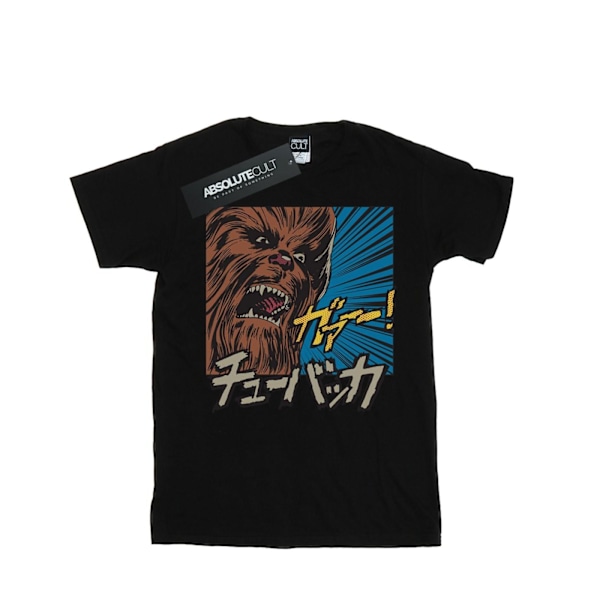 Star Wars Girls Chewbacca Roar Pop Art Bomull T-shirt 12-13 År Black 12-13 Years