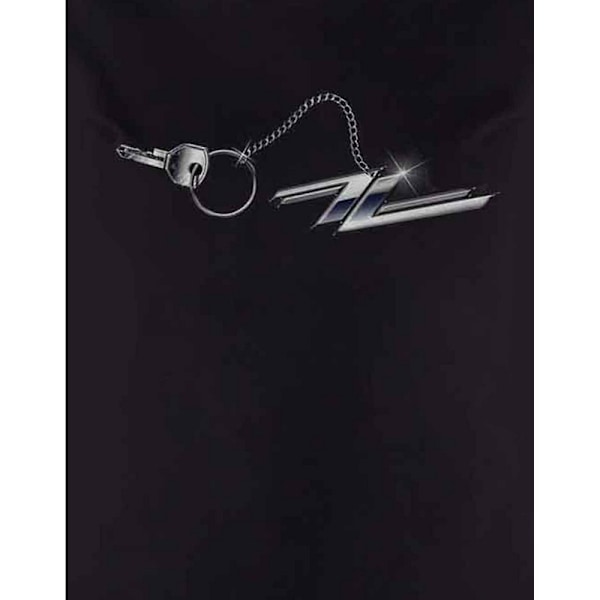 ZZ Top Dam/Kvinnor Hot Rod Nyckelring Bomull T-shirt L Svart Black L