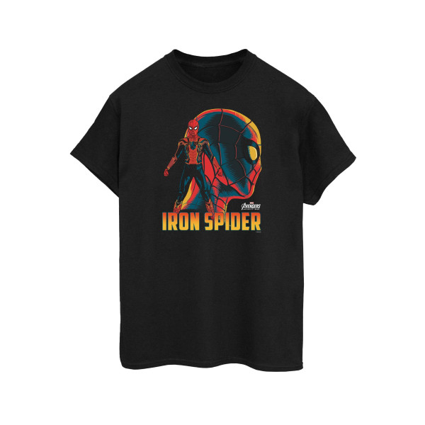 Spider-Man dam/dam bomull pojkvän T-shirt M Svart Black M