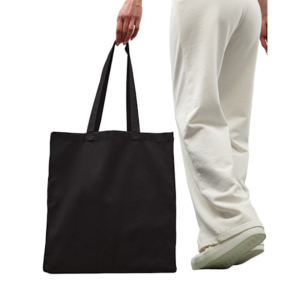 Nutshell Premium Canvas Shopper 38cm x 42cm x 10cm Svart Black 38cm x 42cm x 10cm