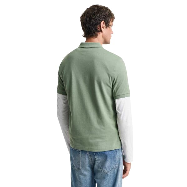 Gant Herr Enfärgad Regular Pikétröja M Grön Green M