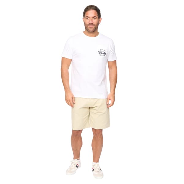 Bewley & Ritch Herr Clarksten Bomulls Regular Chino Shorts 30S S Stone 30S