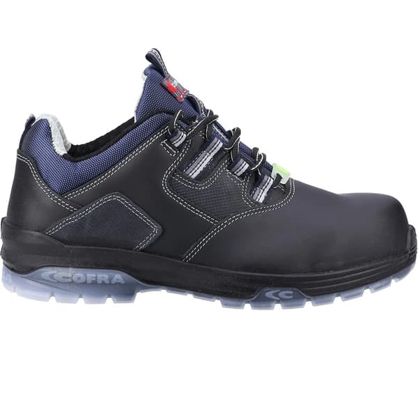 Cofra Rap S3 SRC Säkerhetsskor i fullnarvläder för män 10 UK Bla Black/Blue 10 UK
