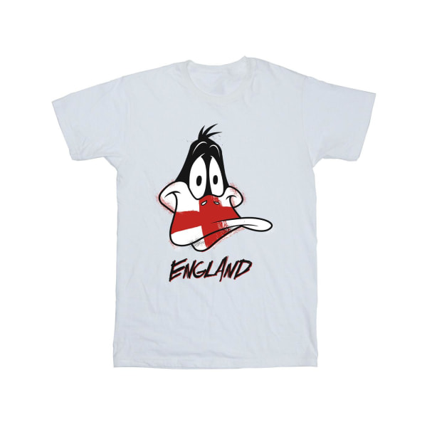 Looney Tunes Boys Daffy England Face T-Shirt 9-11 år Vit White 9-11 Years