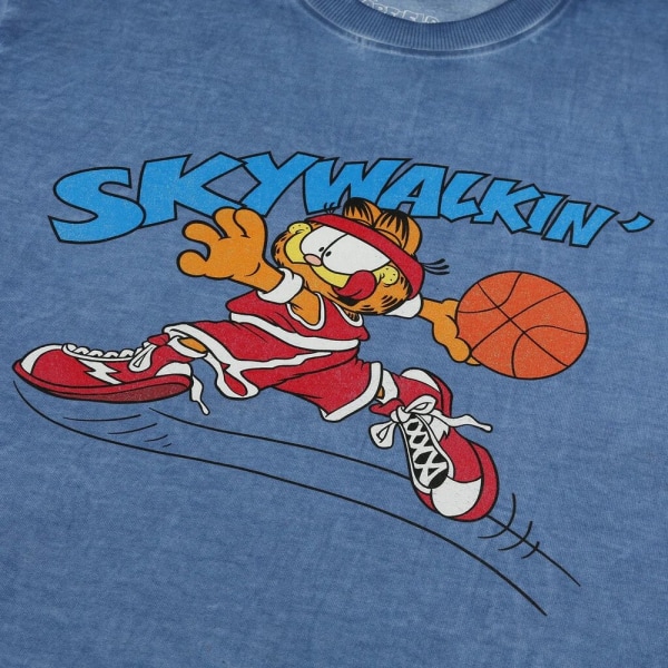 Garfield Dam/Dam Skywalkin Washed Sweatshirt M Vintage Bl Vintage Blue/Red M