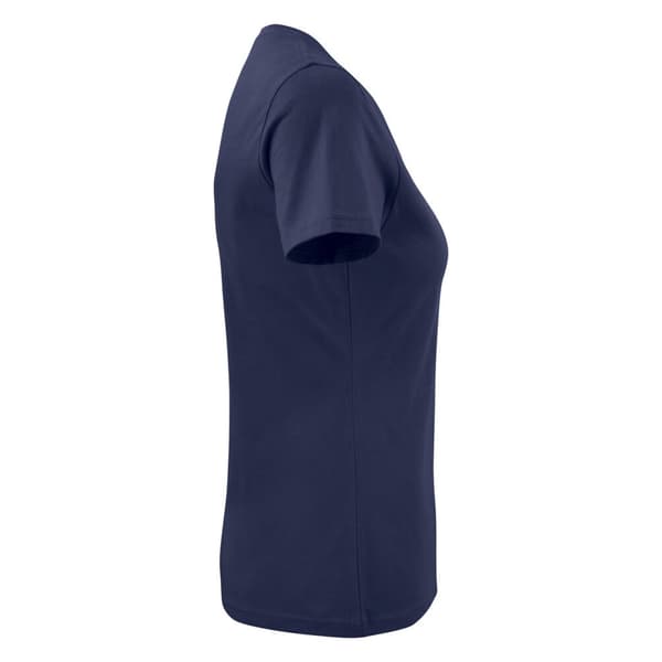 Printer Dam T-shirt med V-ringning M Mörk Marinblå Dark Navy M