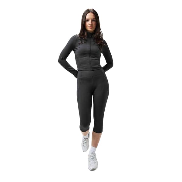 USA Pro Dam/Dam Mock Neck Performance Jacka 8 UK Kol Charcoal 8 UK