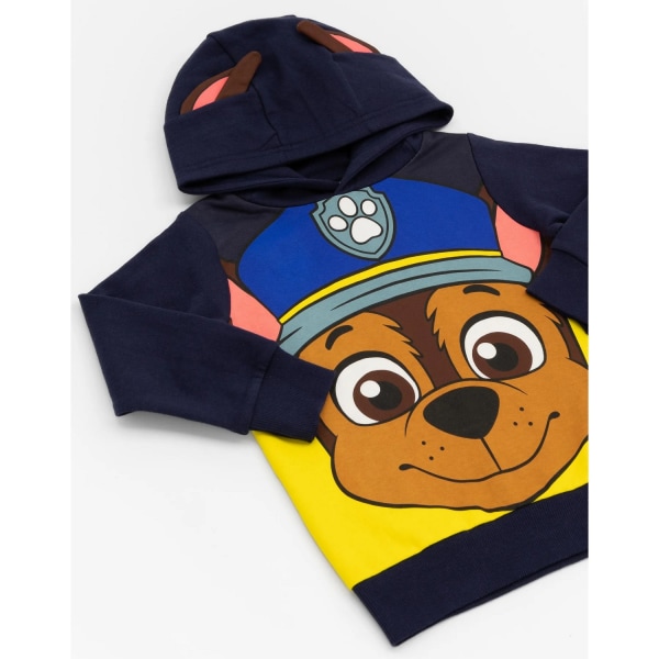 Paw Patrol Childrens/Kids Chase 3D Ears Hoodie 6-7 Years Navy Navy 6-7 Years