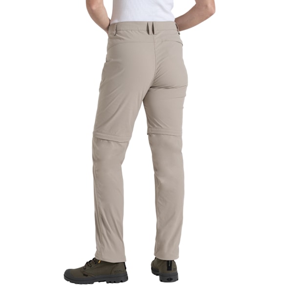 Craghoppers Pro III Nosilife Konvertibla Byxor för Kvinnor Soft Mushroom 18 UK L