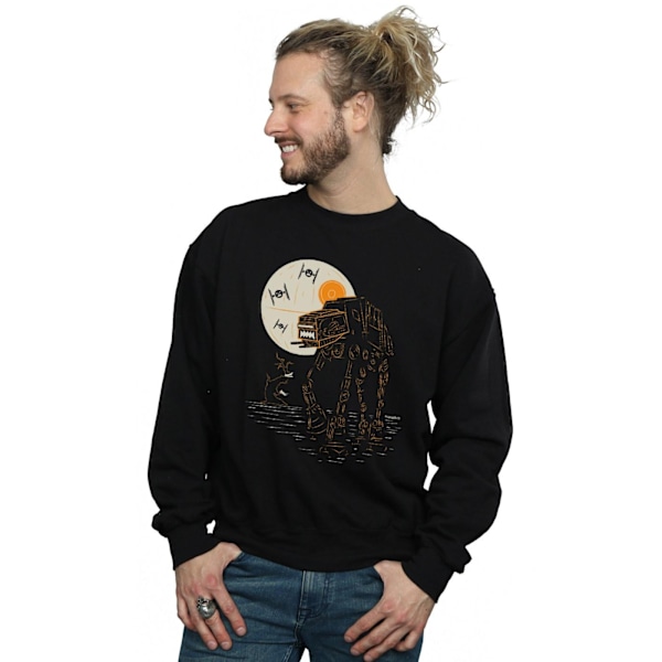 Star Wars Halloween AT AT Sweatshirt 3XL Svart Black 3XL