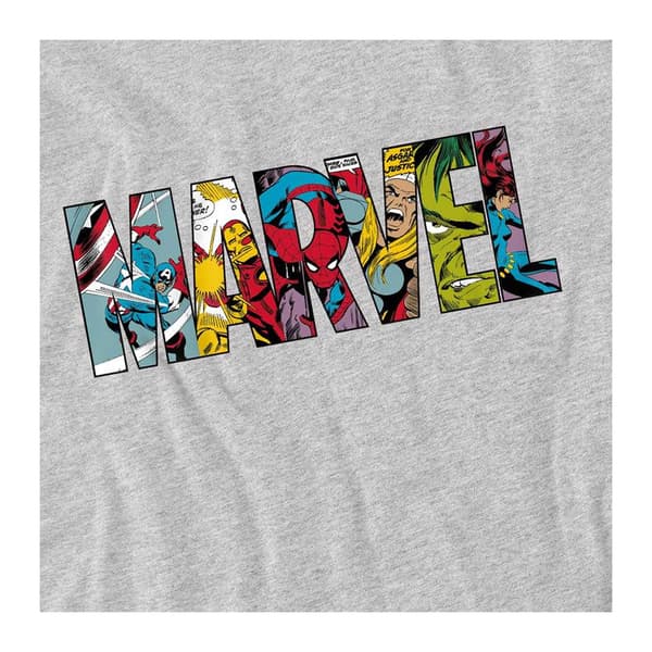 Marvel Barn/Kids Karaktärslogga Sweatshirt 7-8 År Athletic Athletic Heather 7-8 Years
