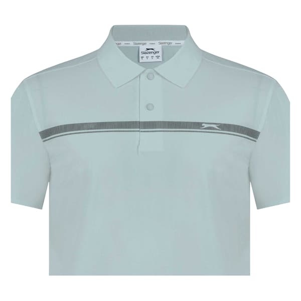 Slazenger Herr Kontrastrandig Golf Pikétröja M Grå Grey M