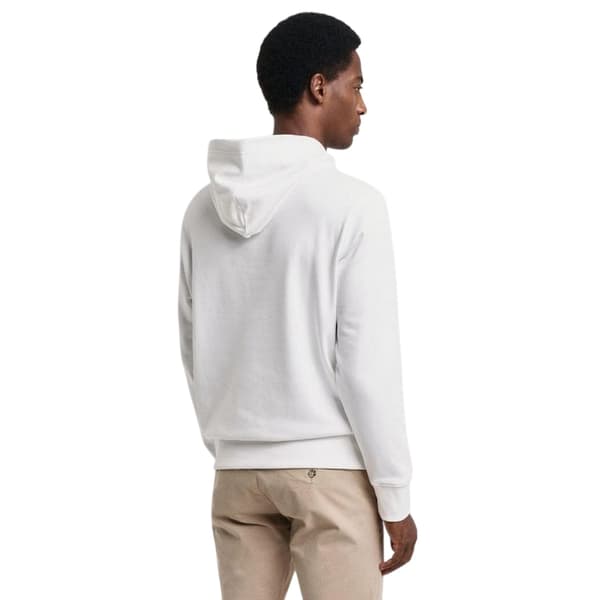 Gant Herr Shield Regular Hoodie XXL Vit White XXL