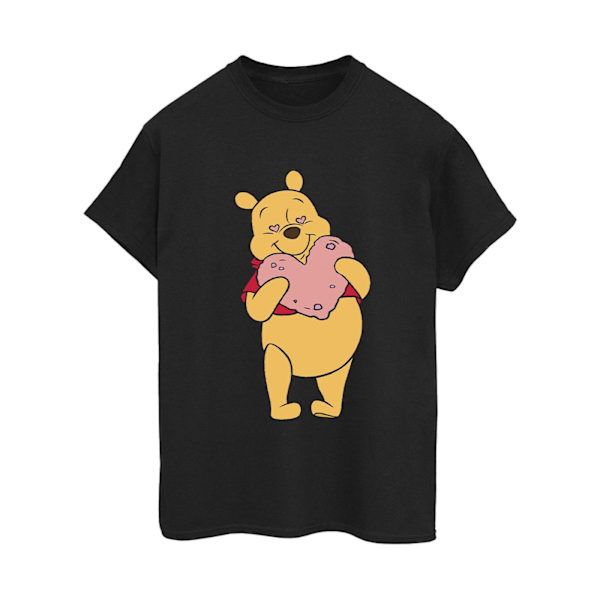 Disney Dam/Damer Winnie The Pooh Hjärta Ögon Bomull Pojkvän Black M