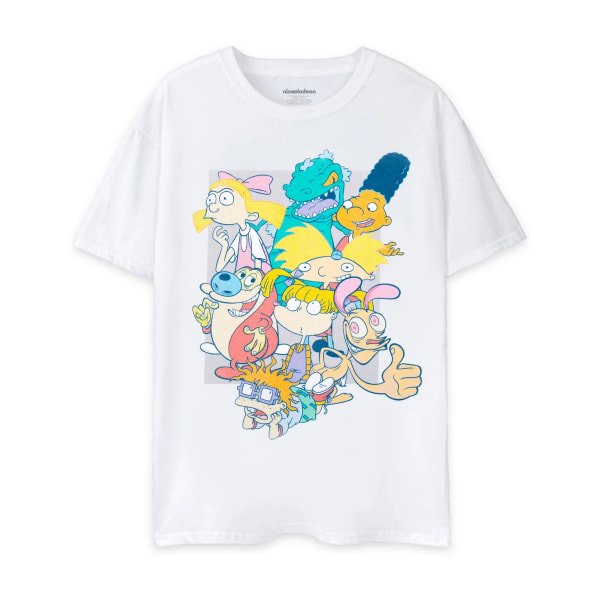 Nickelodeon Herr Klassisk 90-tals kortärmad T-shirt M Vit White M