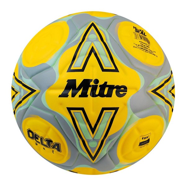 Mitre Delta One 2024 Fotboll 5 Fluorescerande Gul Fluorescent Yellow 5