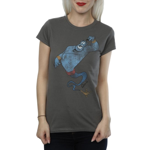 Aladdin Dam/Dam Klassisk Genie Heather T-Shirt XL Charcoal Charcoal XL