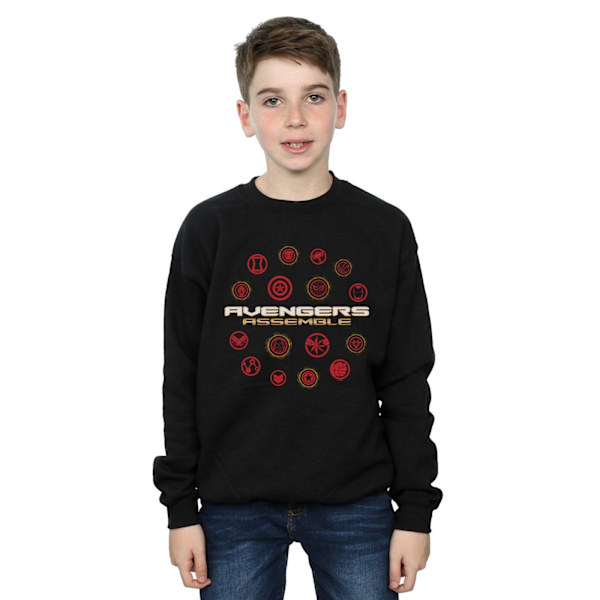 Marvel Boys Avengers Endgame Avengers Assemble Sweatshirt 12-13 Black 12-13 Years