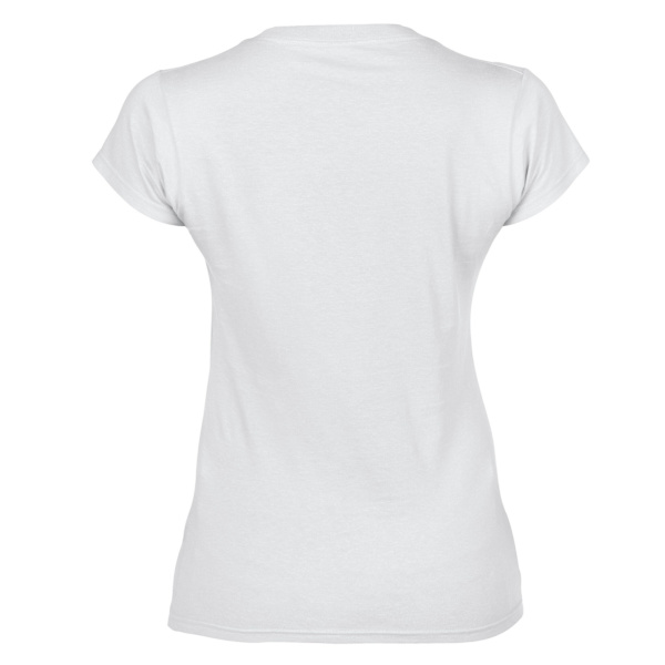 Gildan Womens/Ladies Soft Touch V Neck T-Shirt 8 UK Vit White 8 UK