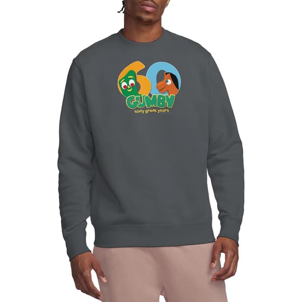 Gumby Unisex Vuxen 60-års Tröja M Charcoal Charcoal M