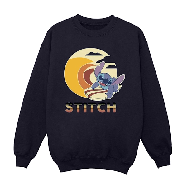Disney Herr Lilo & Stitch Summer Waves Sweatshirt M Marinblå Navy Blue M