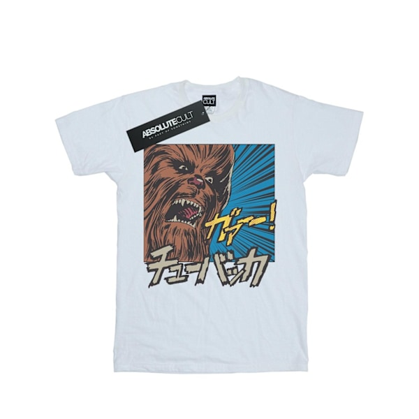 Star Wars Girls Chewbacca Roar Pop Art Bomull T-shirt 12-13 År White 12-13 Years