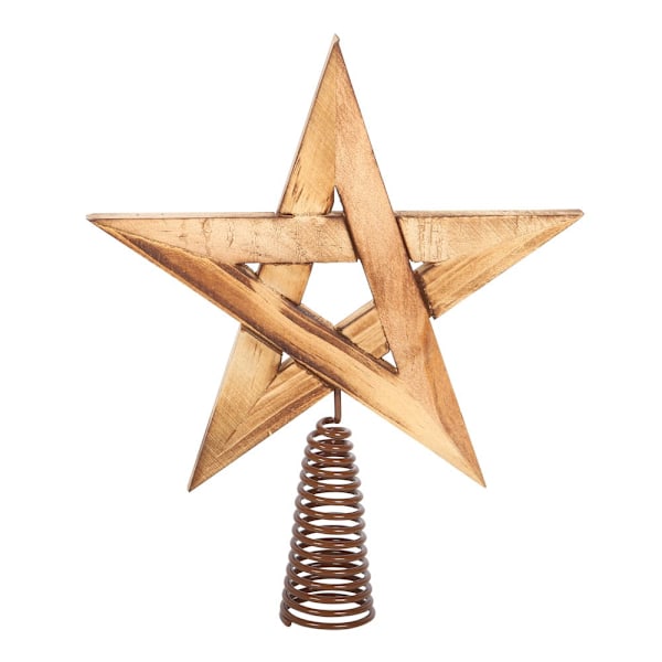 Något annorlunda träpentagram julgransprydnad One Size Trä Wood One Size