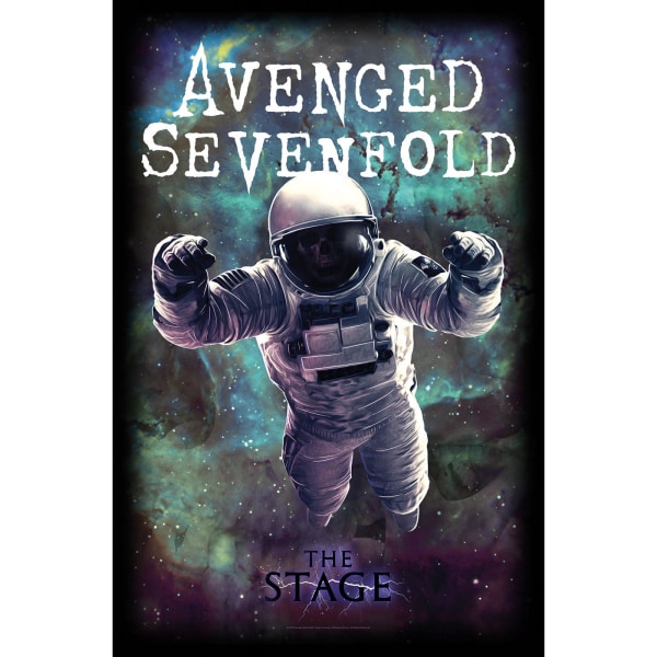 Avenged Sevenfold The Stage Textile Poster 106cm x 70cm Svart/B Black/White/Blue 106cm x 70cm