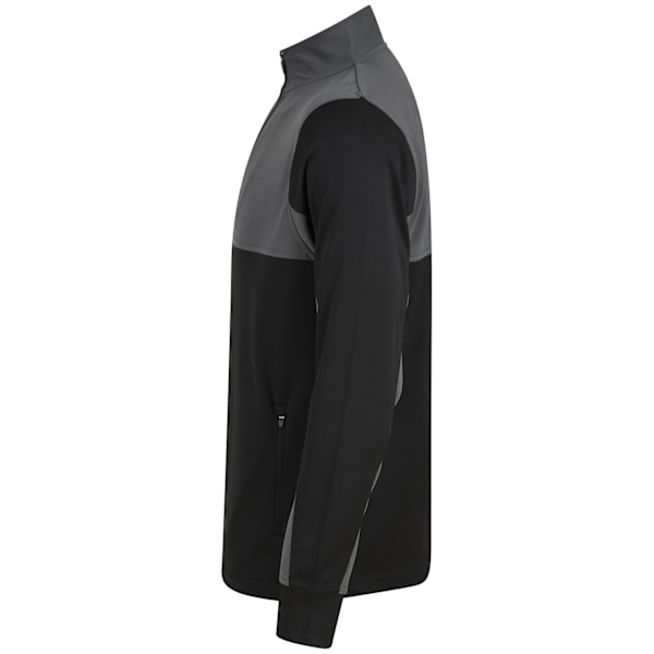 Finden & Hales Barn/Barn Quarter Zip Träningsjacka 11-12 År Black/Gunmetal Grey 11-12 Years