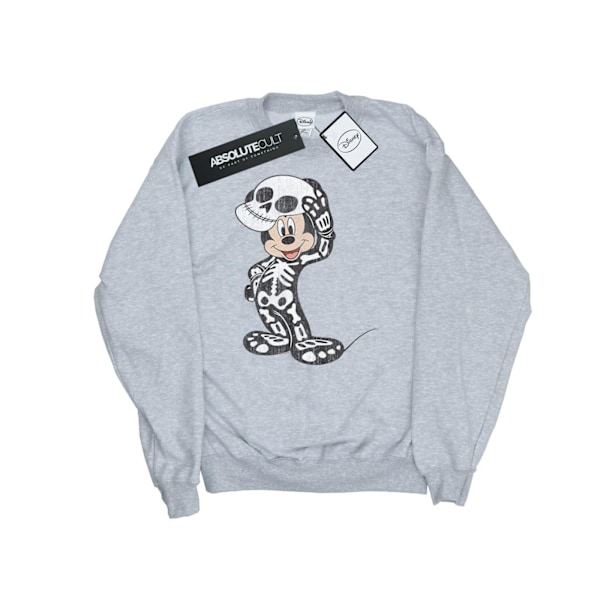 Disney Dam/Damer Mickey Mouse Skelett Sweatshirt L Sports Sports Grey L