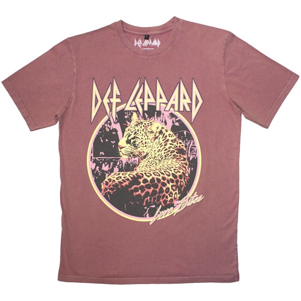 Def Leppard Unisex Vuxen Love Bites Sten Tvättad T-shirt XXL Kash Kashmir Red XXL